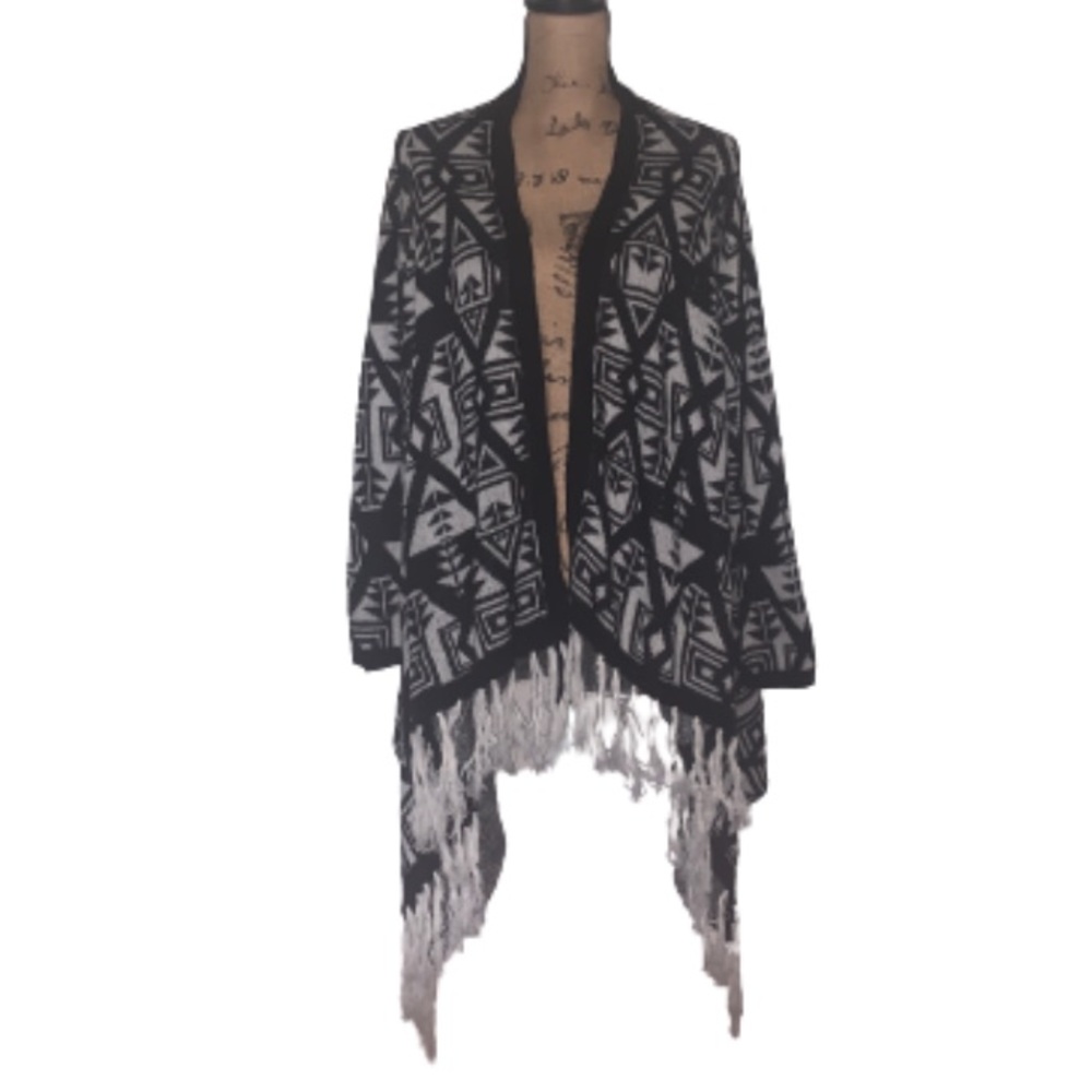 Questions? Open Front Aztec Cardigan - Picture 6 of 6